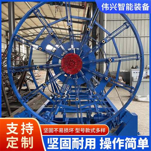 钢筋笼滚焊机查井钢筋笼制作自动变径焊接成型机水泥管滚焊机