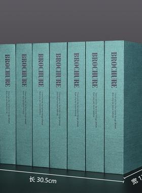 正品美式轻奢仿真具书现代简约书摆件样间假纯色板北欧软装饰书架