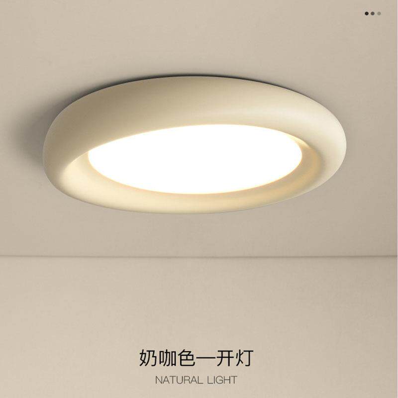 奶油风卧室灯法式中古客厅儿童房灯具现代简约全光谱主卧吸顶灯