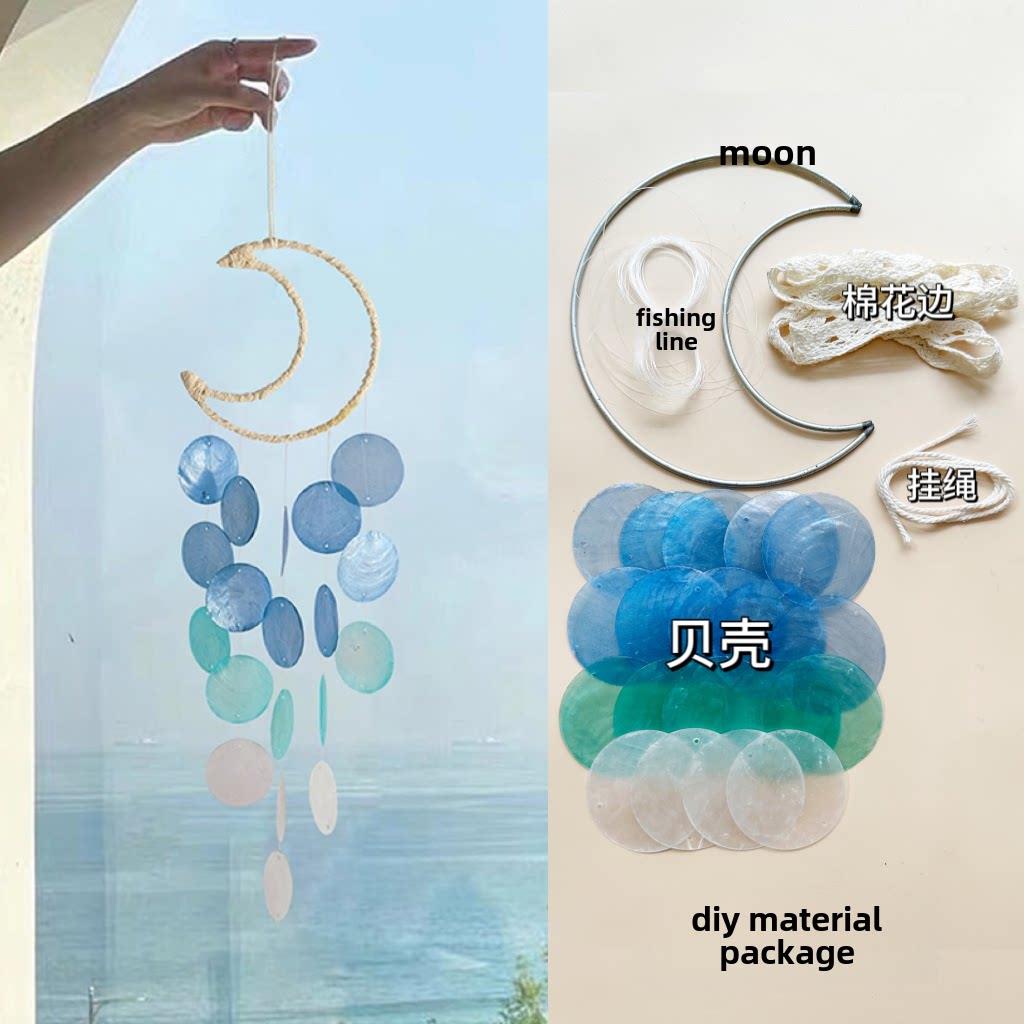 贝壳风铃DIY材料包装小清新挂饰创意手工装饰卧室民宿门窗装饰礼