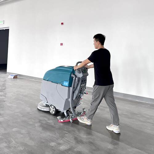 工厂车间手推式洗地机H55洁净车间地面清洗充电式大功率拖吸干机