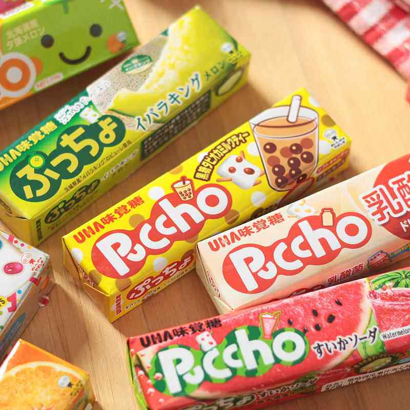 日本进口UHA悠哈味觉糖普超水果汁夹心什锦网红软糖休闲 零食50g