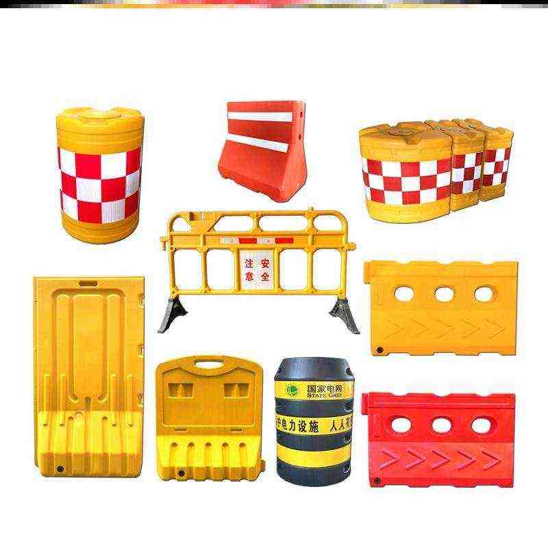 水马围挡市政围档路障三孔围栏新料施工建筑工地临时防撞桶塑料