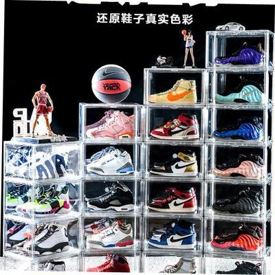 transparent plastic basketball shoes box Shoe storage boxes