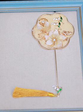 HEO团新中式秀你禾晨袍迷小扇新持娘中式巴掌扇结婚扇子古风手道