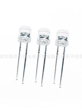 高亮F5平头白发橙5mm平头橙色橙光短脚直插式led灯珠发光二极管