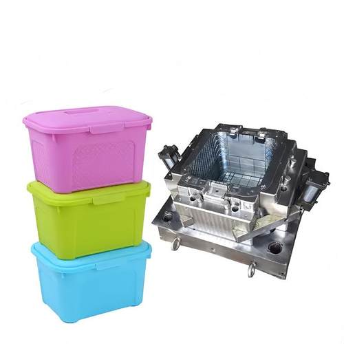 家用塑料收纳箱模具耐高温不黏胶带易脱模磨具来图来样加工生产