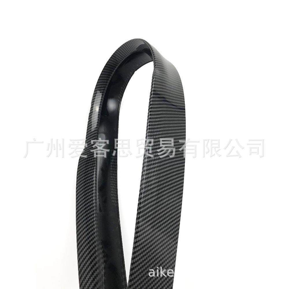 车改装碳纤尾软翼定风翼车尾压035汽翼卧式胶通用顶翼运动V扰流款