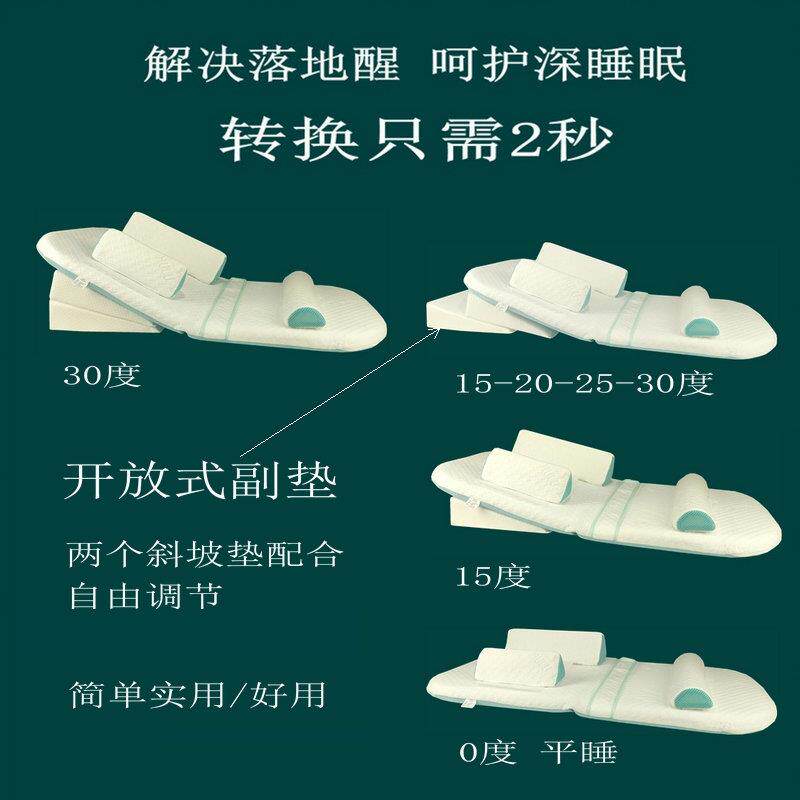 婴儿防吐奶斜坡垫新生儿喂奶神器防溢奶呛奶枕头护脊椎宝宝床中床