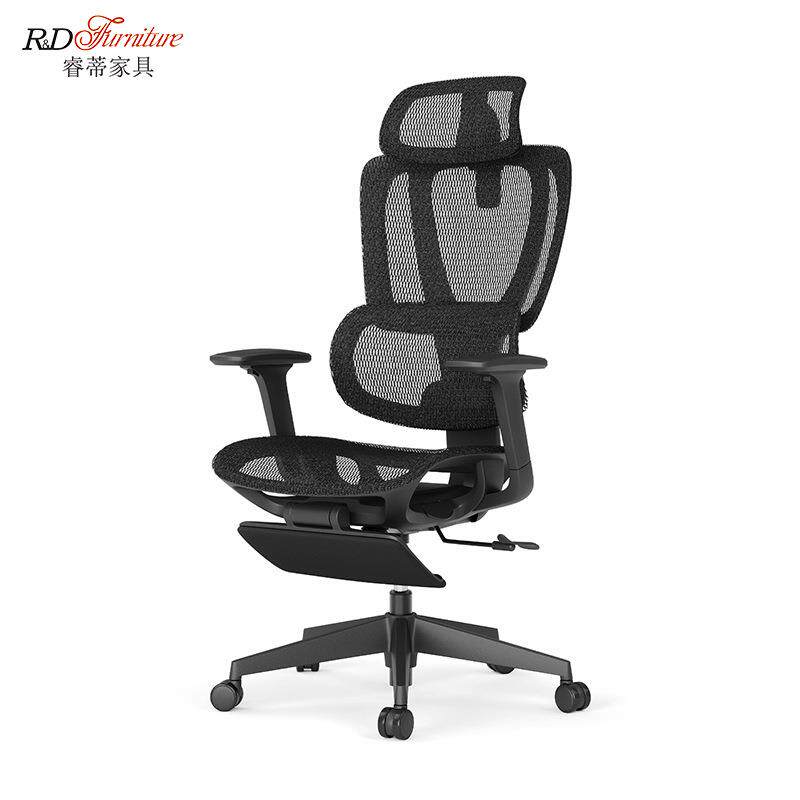 新品办公椅休闲电脑椅带头枕办公家具椅子办公可躺升降转椅网布会