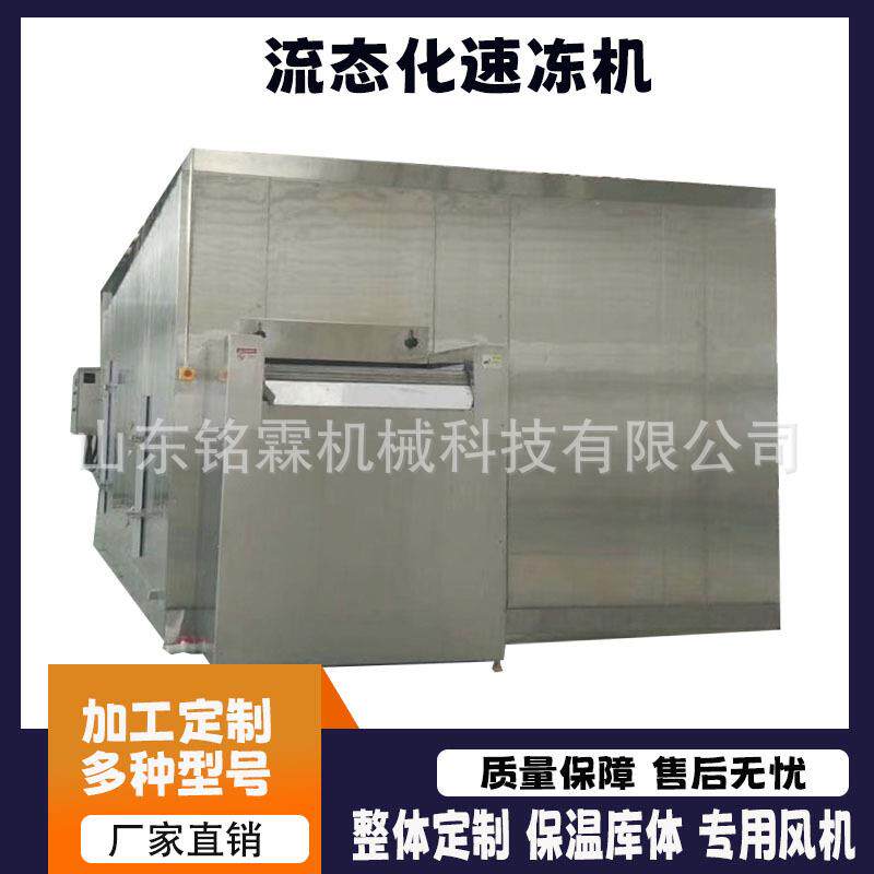 直供大型流态化速冻机水饺奶黄包速冻设备果蔬海参小龙虾速冻机