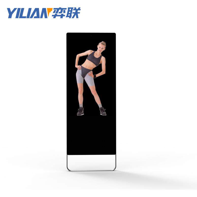 32寸/43寸落地镜面广告机智能健身魔镜机智能触摸一体机厂家直销