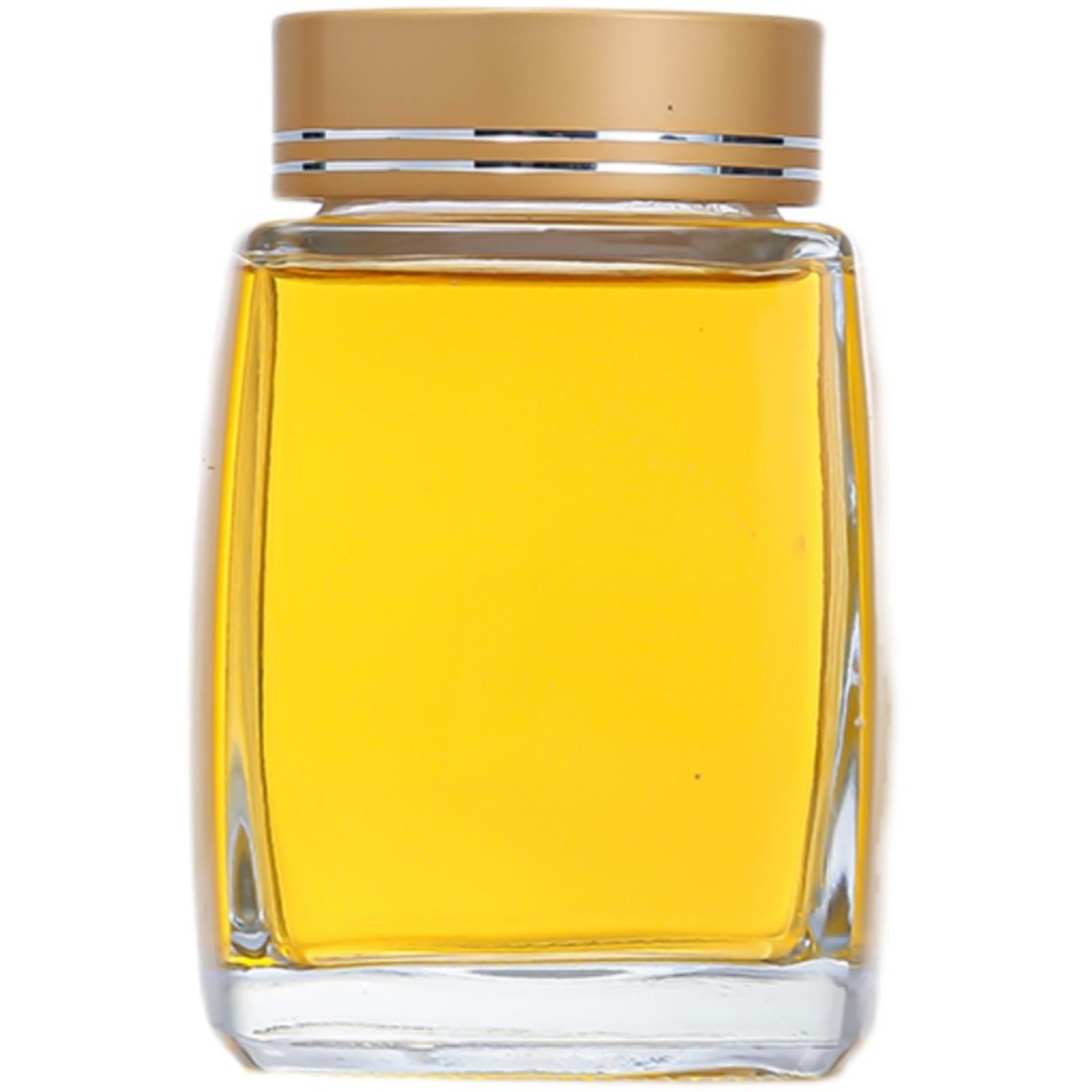 KBQ1蜂蜜专用方瓶加厚半斤一斤装透明玻璃密封罐膏方储物分装罐子