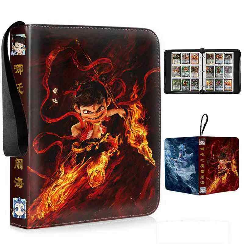 哪吒敖丙神奇宝贝卡册4宫格大容量活页PU游戏卡片宝可梦卡片