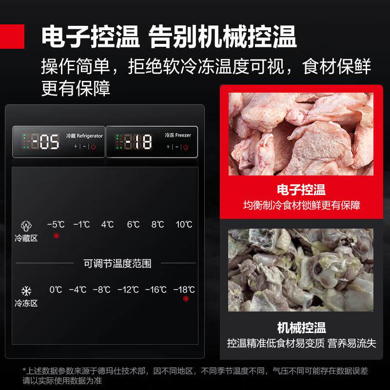 德玛仕 商用六门冰柜保鲜冷冻立式餐饮店食堂单位厨储藏风冷冰箱