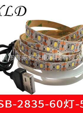 led发光画装饰usb灯条2835单色5v60灯8mm不防水灯光家用氛围灯