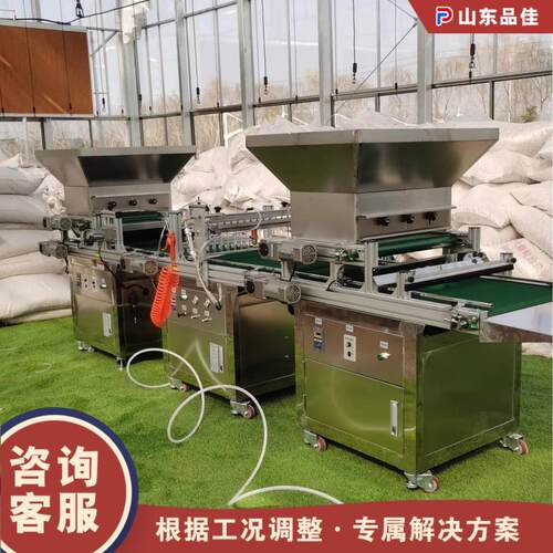 大棚蔬菜自动育苗机 流水线装土压穴播种机 农用颗粒种子种植机