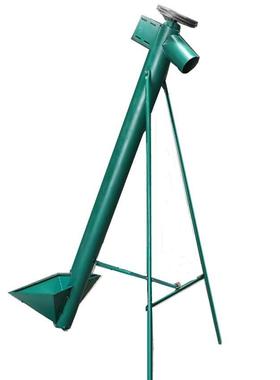 管式螺旋输送机圆管送料机绞龙提升机铁管螺杆上料机出口