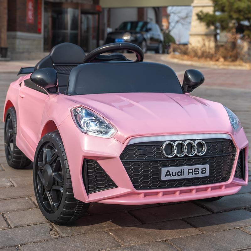 正品新款奥童儿电动车四轮遥控汽男女宝宝户迪车外电动四轮童车