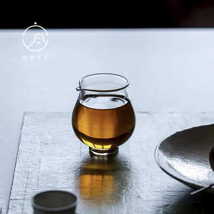 高硼硅透明公杯泡茶杯 宜室茶话玻璃公道杯小号耐热家用分茶器日式