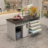 柜桌操作台包装 纸可收银台展示台拉多功能高80收纳花架抽花店插花