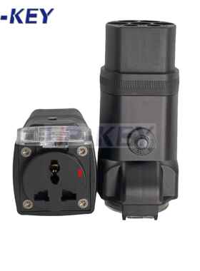 V2L欧标充电枪取电适配器（过载保护）Type2充电枪取电器