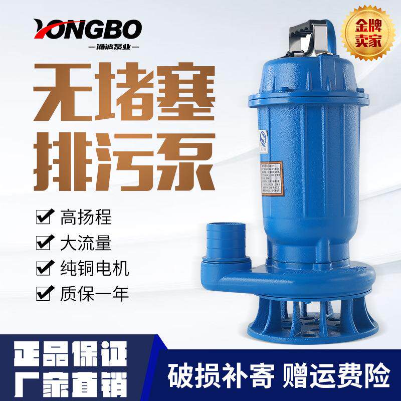 排污泵污水泵220v水泵家抽水泵农用灌溉家用污水提升泵抽水自吸泵