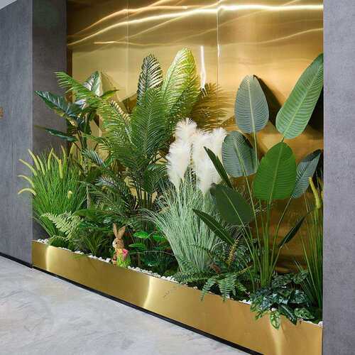 仿真树室内装饰商观场办公室型大景植物盆栽摆件置仿真绿布植造景