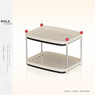 点悉 MOLALUNA.Click.收纳层架置物架双层家用茶具沥水放水杯架