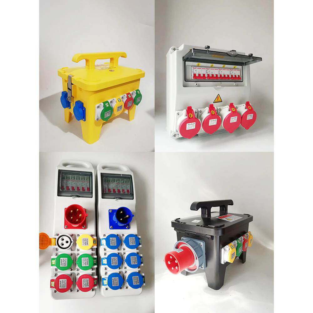 工地临时用移动手提式工业插座箱户外防水开关塑料检修电源配电箱