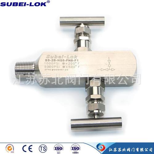 供应不锈钢1/2NPT压力表针型阀带1/4排泄口