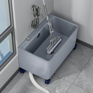 拖把池阳台洗拖布池户外可移动家用移动塑料墩布池水池水槽拖把桶