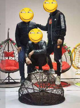 吊椅户外秋千休吊篮椅家用闲懒人室阳STO台鸟巢椅内吊床藤摇篮椅