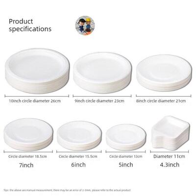Super Rigid Extra Strong Disposable Party Paper Plates Biode
