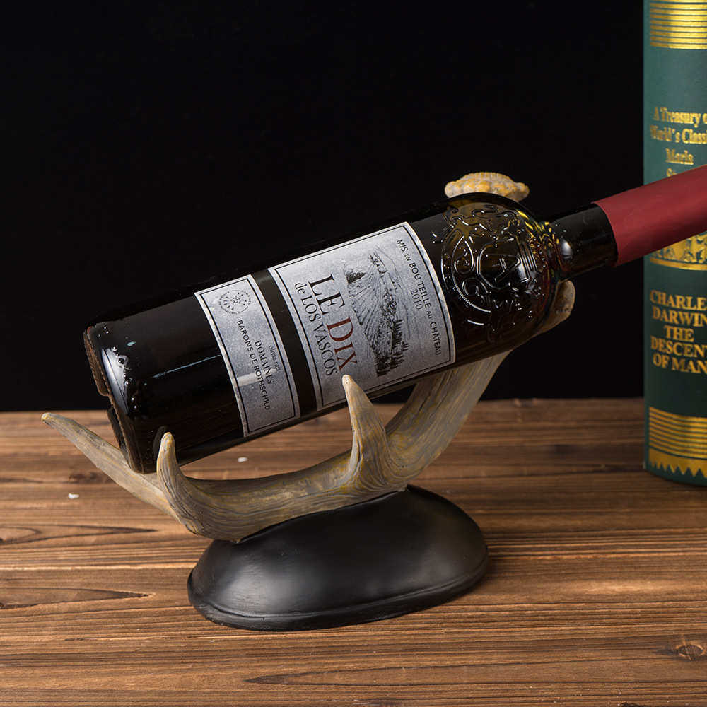 创意鹿角红酒架斜放酒柜精选酒塞家用摆件动物造型树脂摆件,特色手工艺,其他特色工艺品,淘宝优惠券,粉丝福利购,淘宝优惠卷