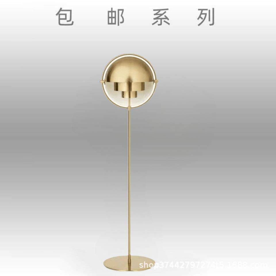 北欧客厅沙发旁立式灯现代简约设计师卧室书房轻奢KED金色落地灯