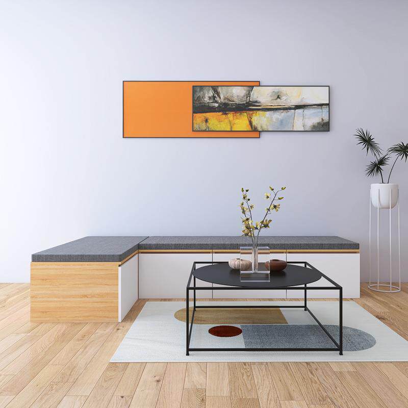 纳无品牌/榻7榻米木箱床拼接实木无床头地台收储物0cm宽衣床和柜