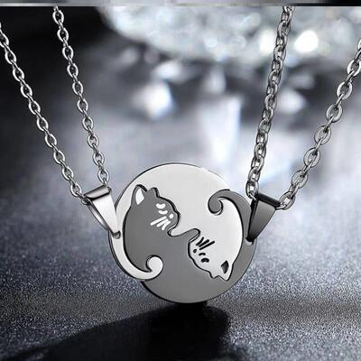 Necklace Simple Friendship Gift Couple Jewelry necklace 项链