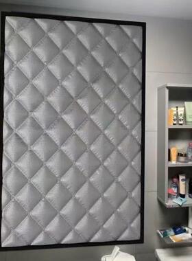 隔音窗帘超强临街马路密封窗户棉帘神器遮光卧室吸音降噪超厚降音