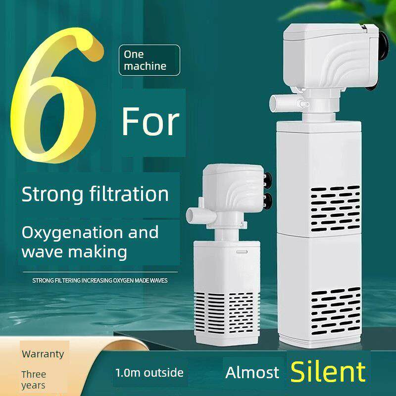 小型鱼缸氧气泵过滤器一体制氧过滤机循环水泵养鱼净水循环三合一