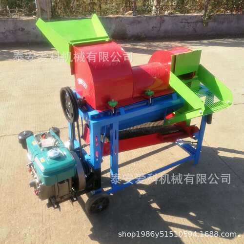 用出口小型多用谷子高梁玉米电脱粒机WJJ扒机柴油机两家用二相皮