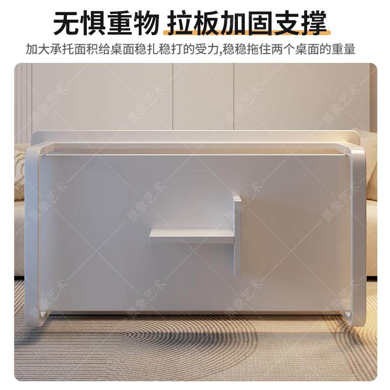 现代简约茶几小户型客厅沙发旁边几阳台茶桌出租房长方形小茶几桌