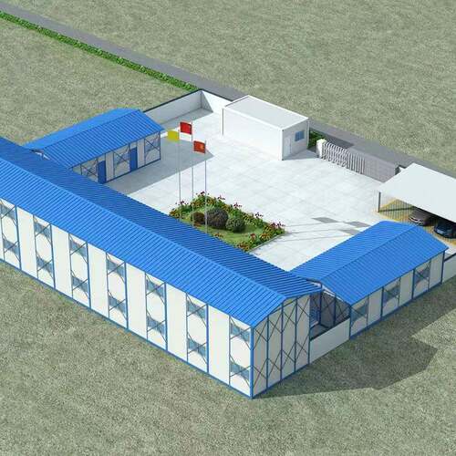 活动房K式简易房双坡组合房工地住人办公室活动房员工宿舍临建房