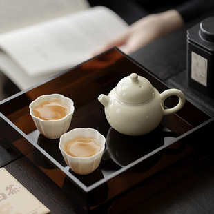宜室茶话嫩黄手工陶瓷茶壶迷你小壶功夫茶具泡茶壶带过滤泡茶器
