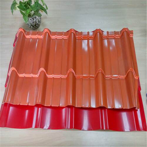 厂家直销 0.5mm彩钢琉璃瓦 混凝土屋面800型仿古瓦 金属屋脊瓦