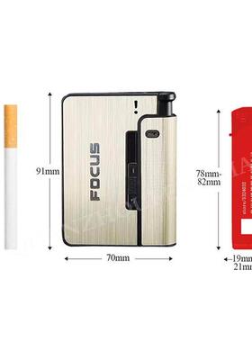 Portable Automatic Cigarette Case Boxes Not Lighter Men Gift