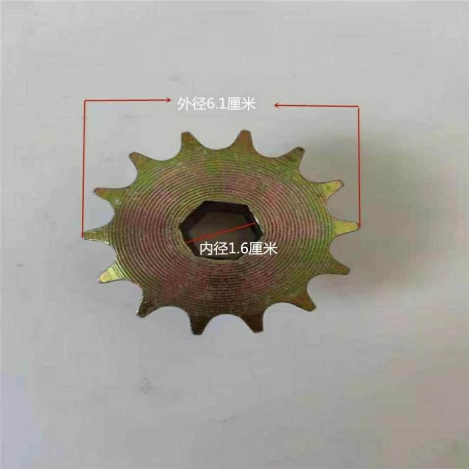 播种机链轮4分链轮420 428链轮 16 17 18六方孔14齿链轮