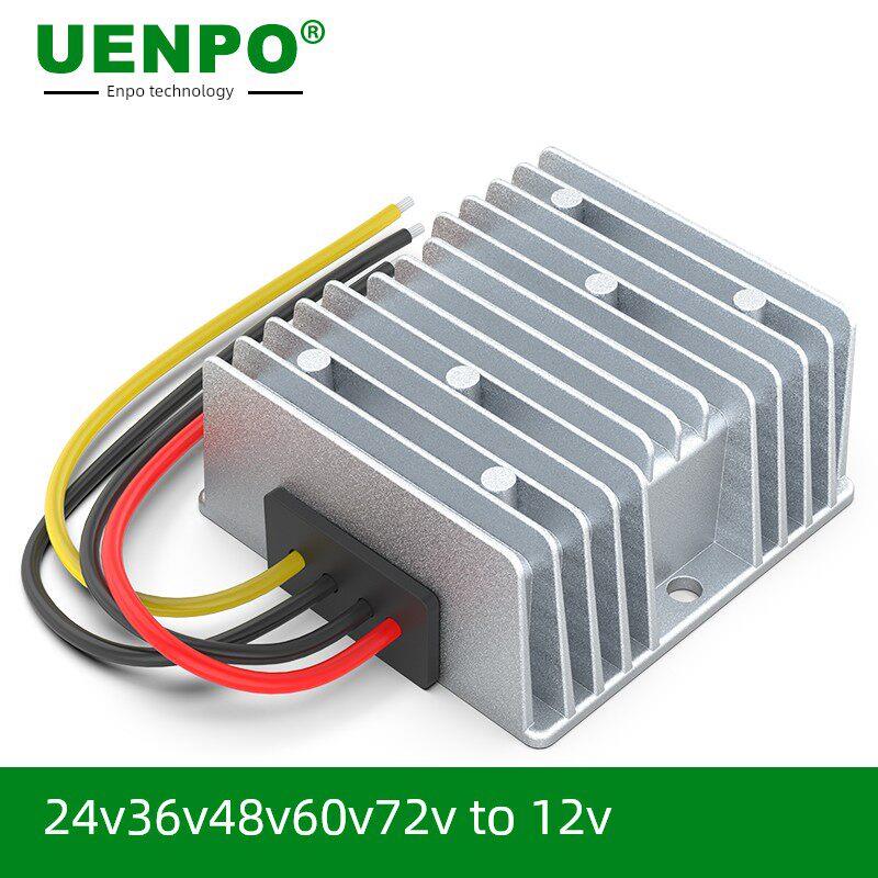 24V至12V电源转换器48V至12V汽车直流稳压器72V60V至12V降压模块