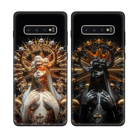 欧美复古艺术圣母雕塑文艺适用Samsung三星S10+手机壳S10e软壳S9+