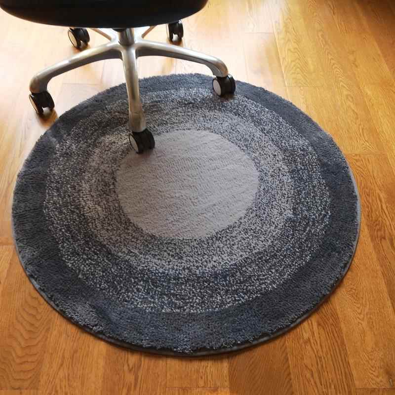 高档超客细纤维房粉色圆形地毯书电脑卧椅垫摇椅垫室床边毯厅茶几
